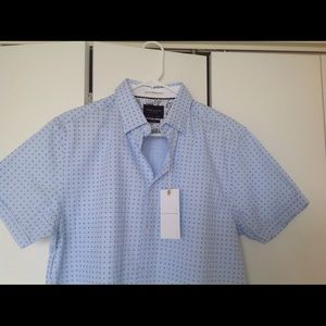 Denim & Flower Short Sleeve Print Shirt